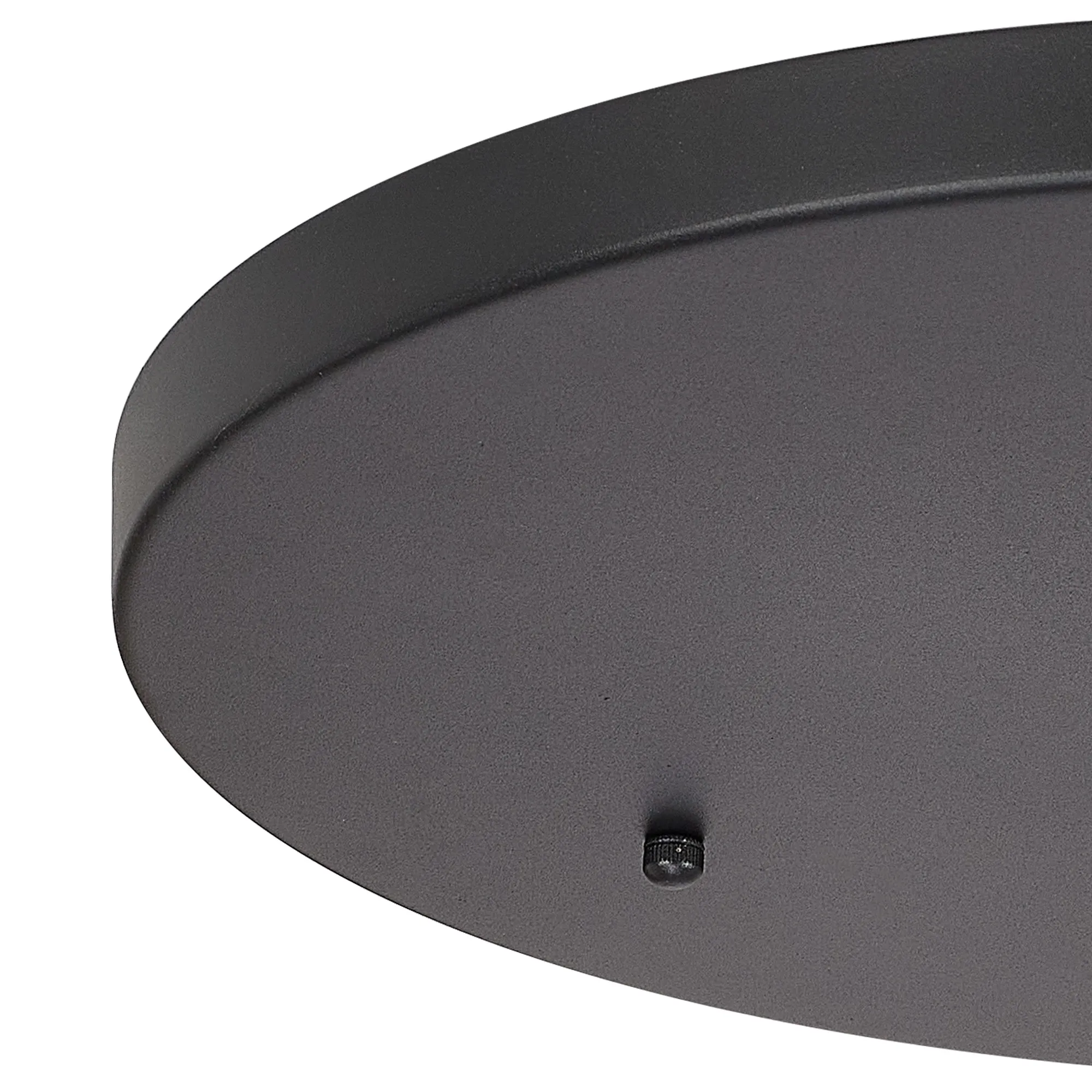 Hayes No Hole 40cm Round Ceiling Plate Satin Black D0830BL/NH  Deco Hayes No Hole Black